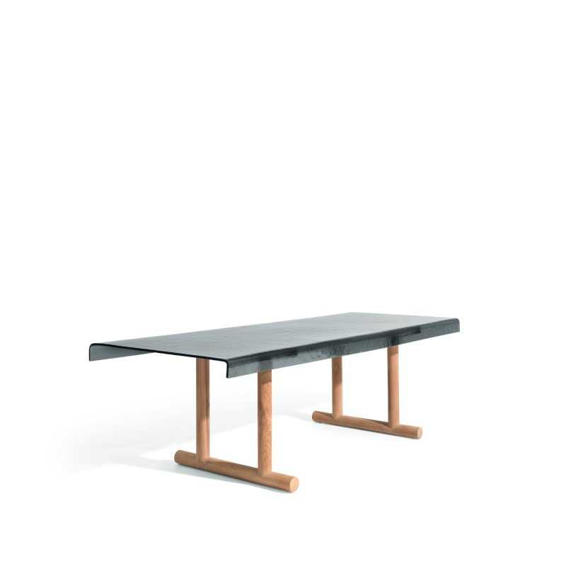 Gervasoni TORII 31/33 Tisch mit Rauchglasplatte