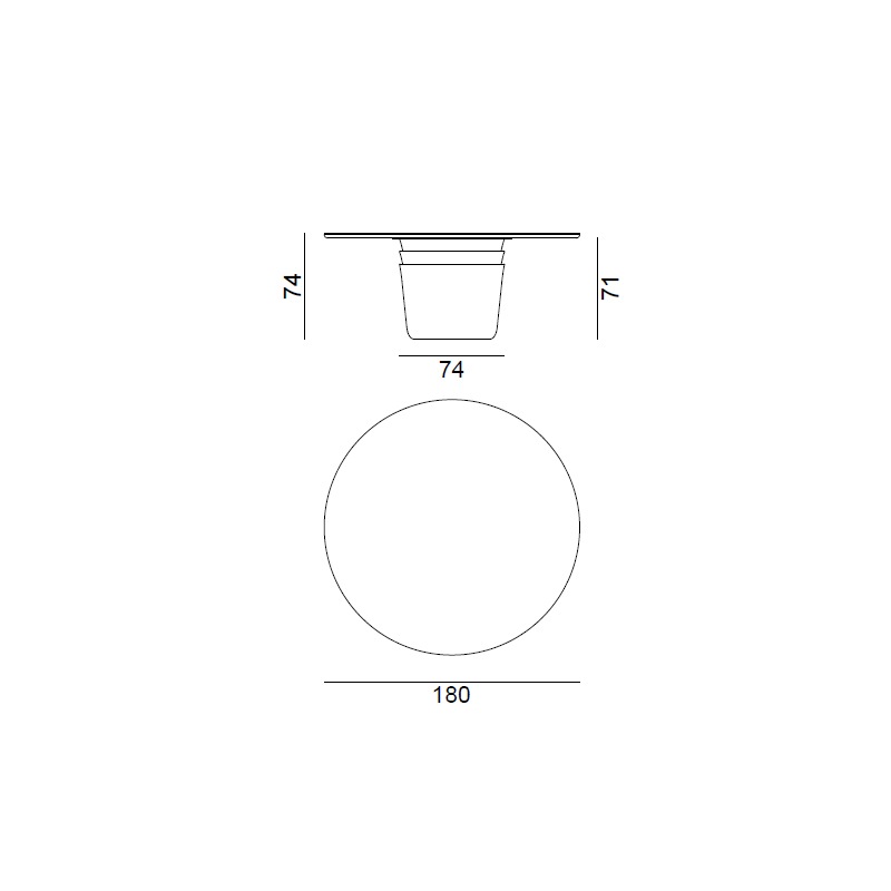 Gervasoni KASANE 38 Tisch, Ø 180 cm