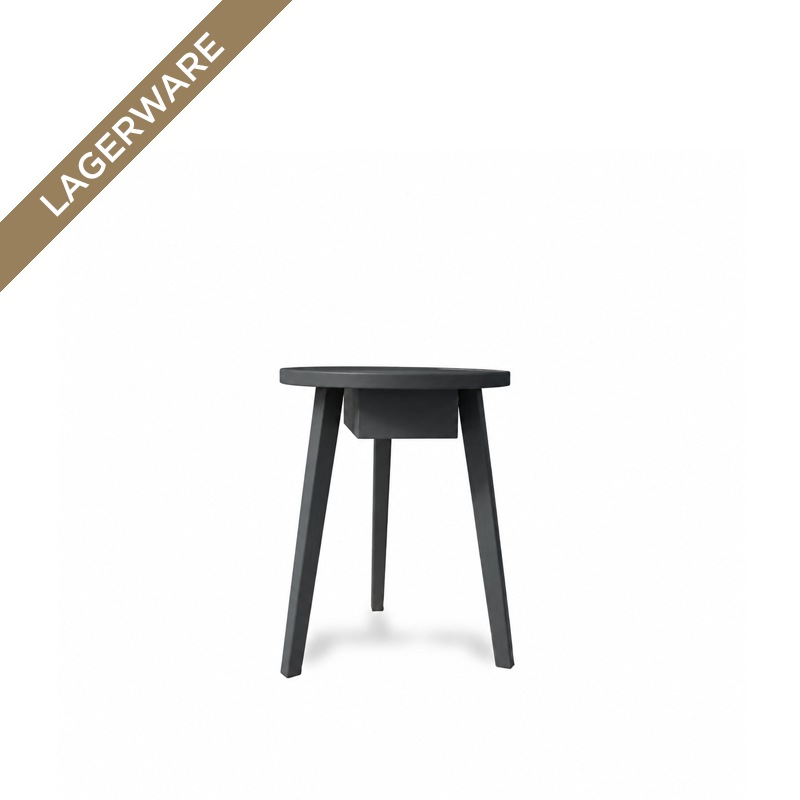 Gervasoni GRAY 45 Beistelltisch mit Schublade, Eiche grau lackiert