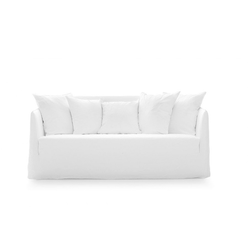 Gervasoni GHOST 10 Sofa 180 cm, Lino Bianco