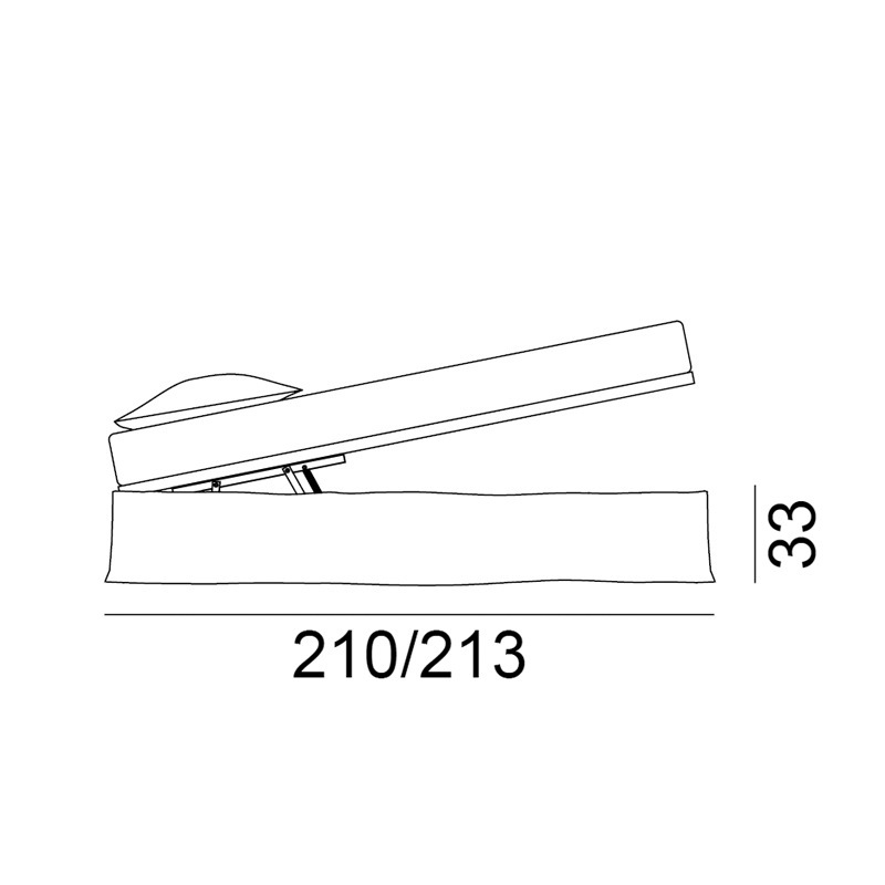 Gervasoni GHOST 80L Bett - mit optionalen Bettkasten CV1
