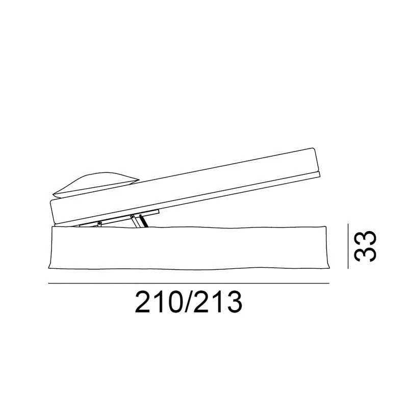 Gervasoni GHOST 80L Bett - mit optionalen Bettkasten CV1
