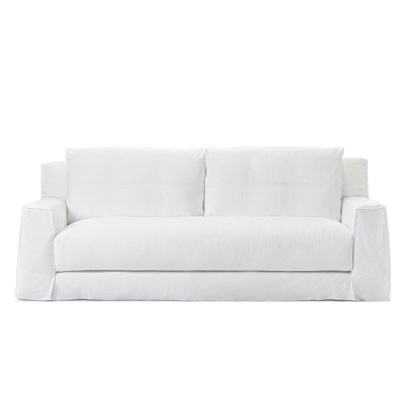Gervasoni LOLL 12 Sofa 240 cm, Lino Bianco