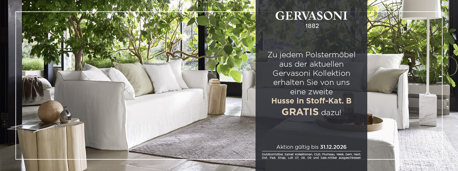 Gervasoni Four Seasons Aktion Slide background