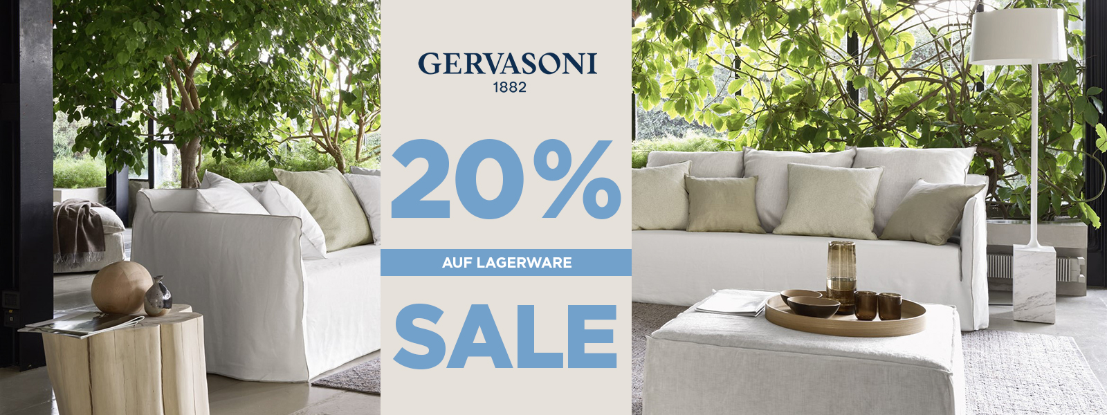Gervasoni Stock Sale Slide background